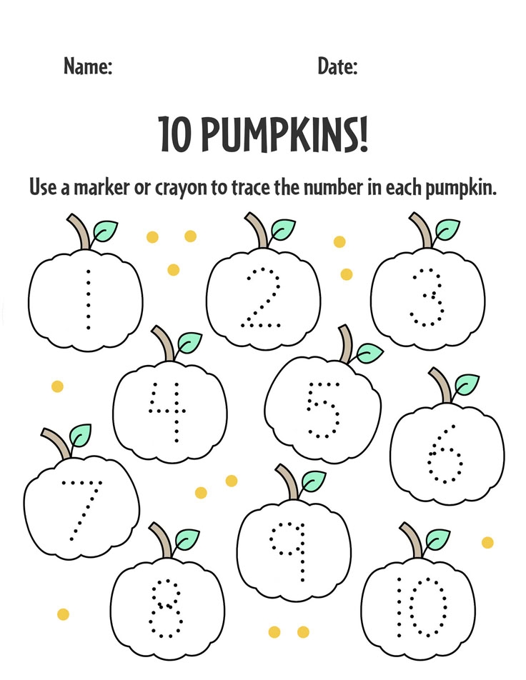 Free Pumpkin Worksheets For Preschool Homeschool Preschool