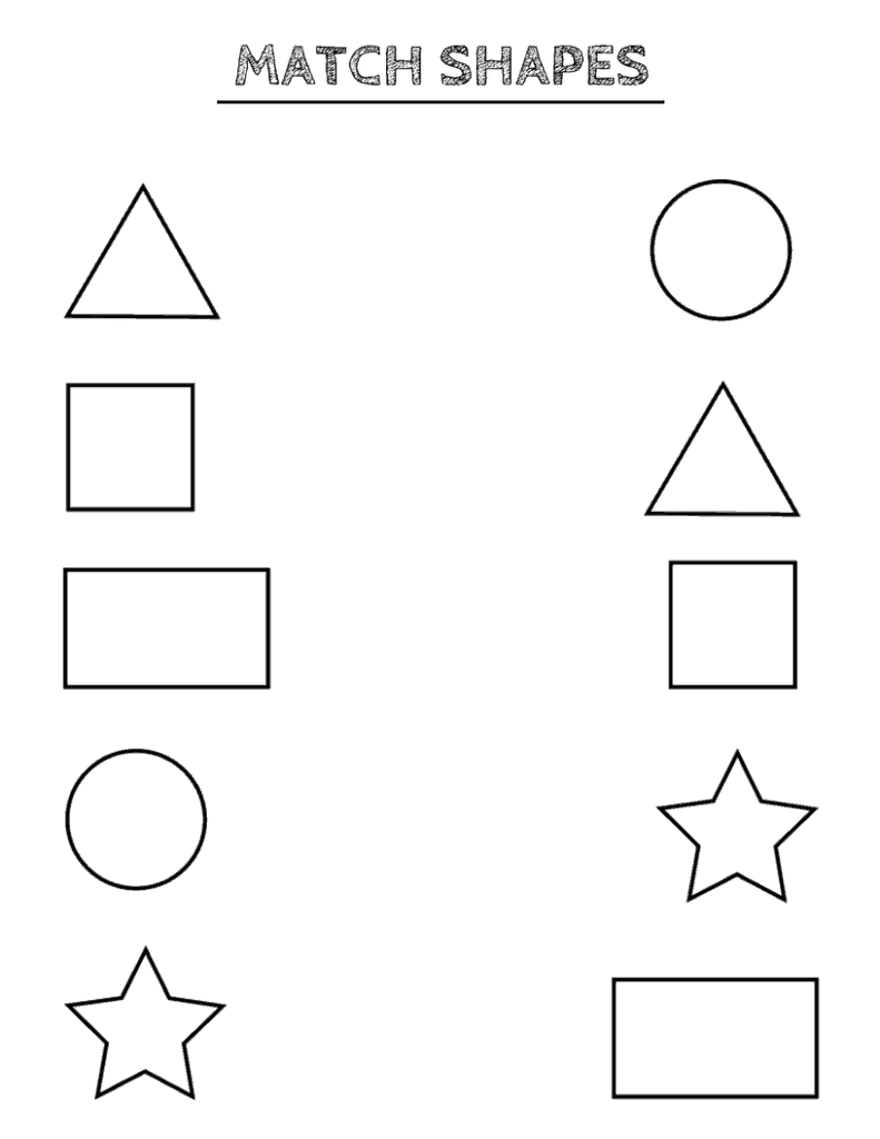 Free Shape Worksheets Kindergarten Printable Preschool Worksheets 