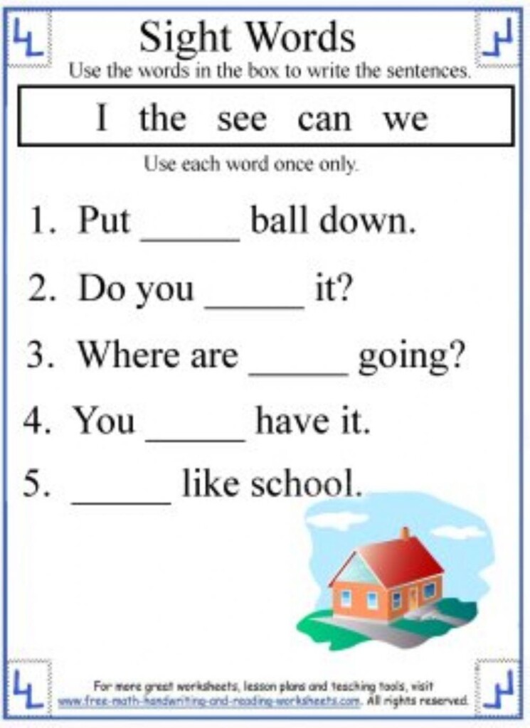 FREE Sight Word The Printable Worksheet MyTeachingStation FREE Sight Word The Printable Worksheet MyTeachingStation