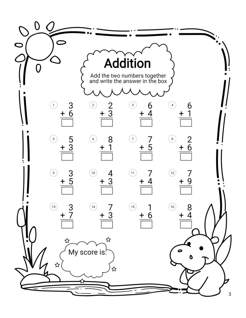 FREE Subtraction Worksheets With Pictures For Kindergarten Pdf 