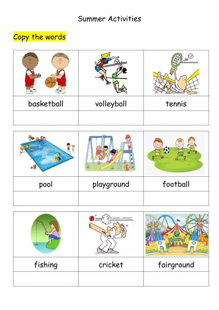 Free Summer Printable Worksheet Download Free Summer Printable 