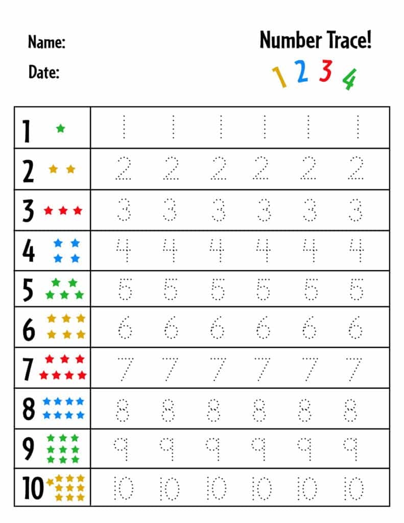 Free Tracing Numbers 1 20 For Preschoolers Download Free Tracing Free Tracing Numbers 1 20 For Preschoolers Download Free Tracing