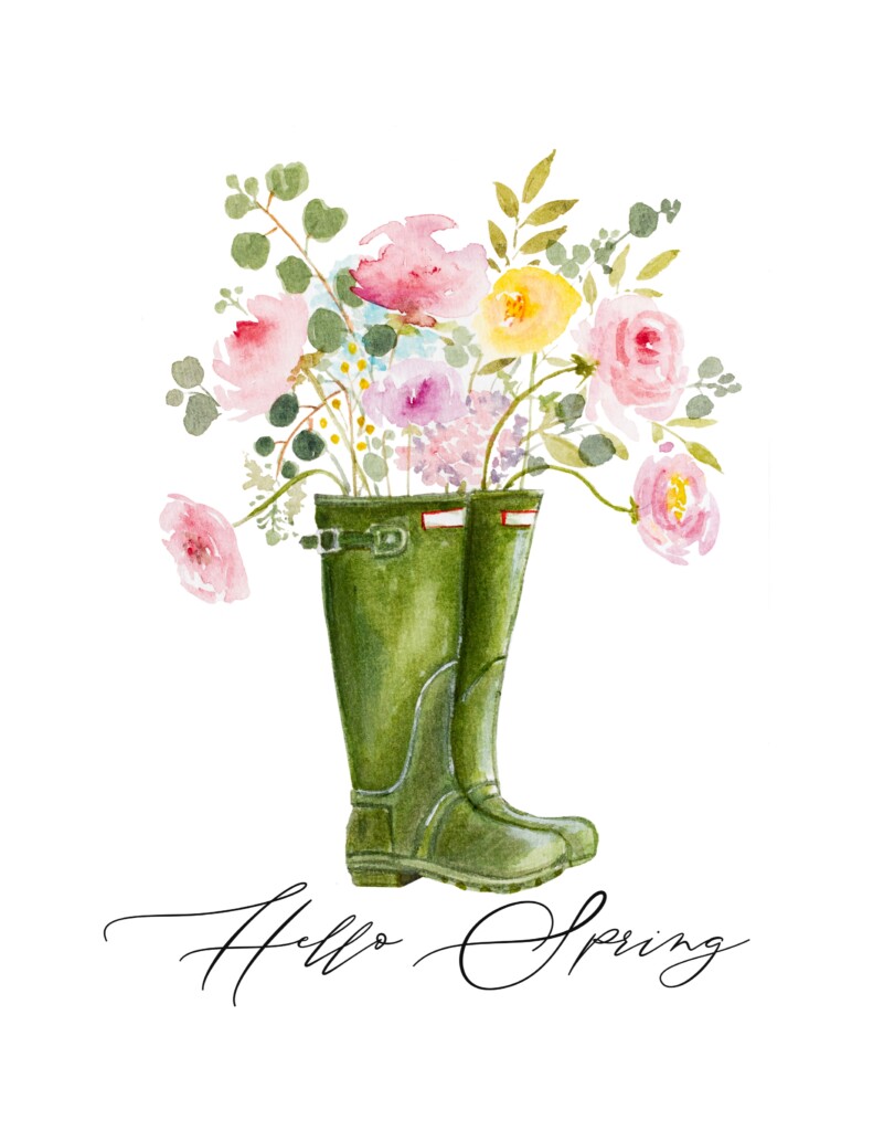 Free Watercolor Spring Printable Worksheets Library