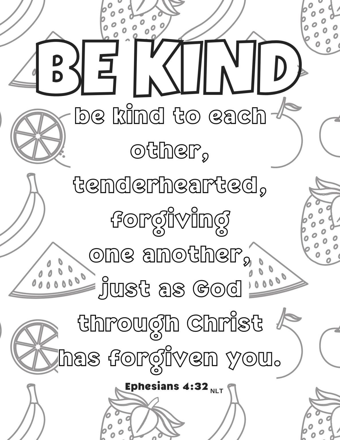 Fruit Of The Spirit Kindness Lesson For Kids