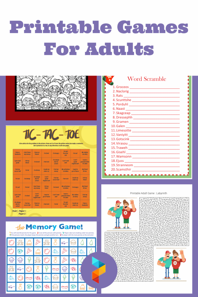 Fun Activity Worksheets For Adults Printable Printable Worksheets