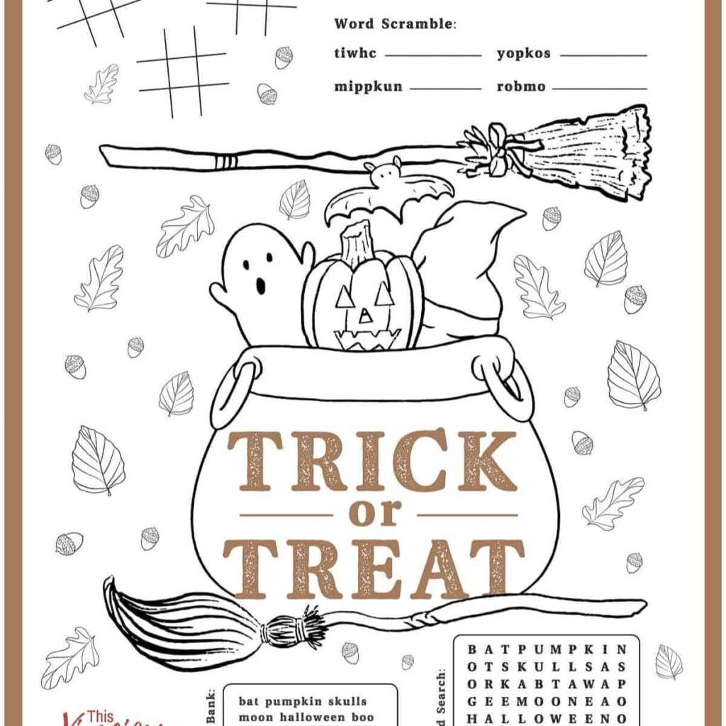 Halloween Activities Printable Worksheets Library