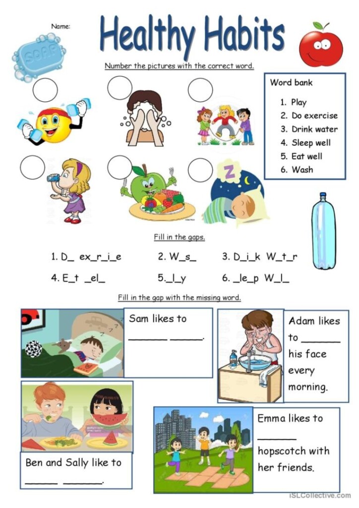 Healthy Habits Worksheet English ESL Worksheets Pdf Doc Healthy Habits Worksheet English ESL Worksheets Pdf Doc