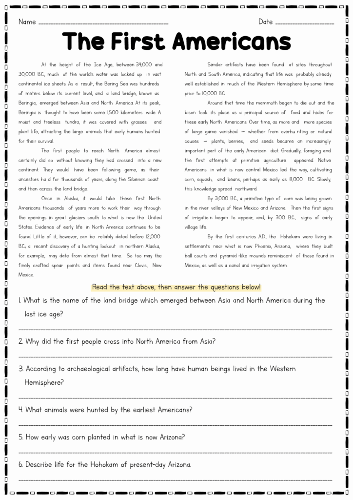 History Worksheets Free Printable History Worksheets PDF Worksheets 