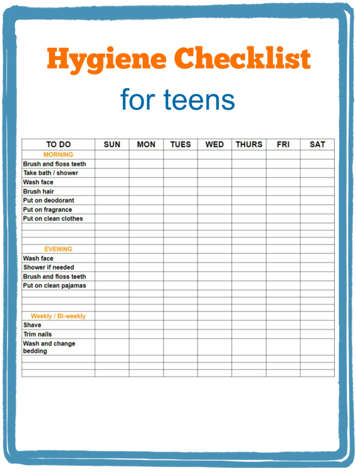 Hygiene Worksheets Worksheets Library