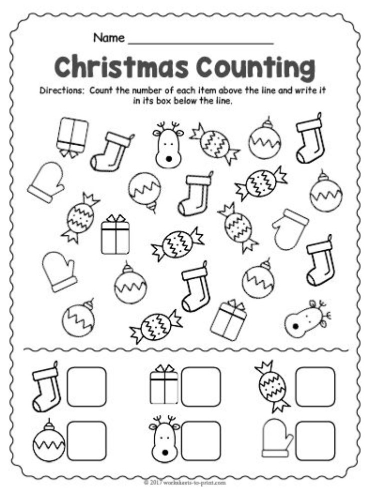 Kindergarten Christmas Worksheets Free Printable Kindergarten Worksheets