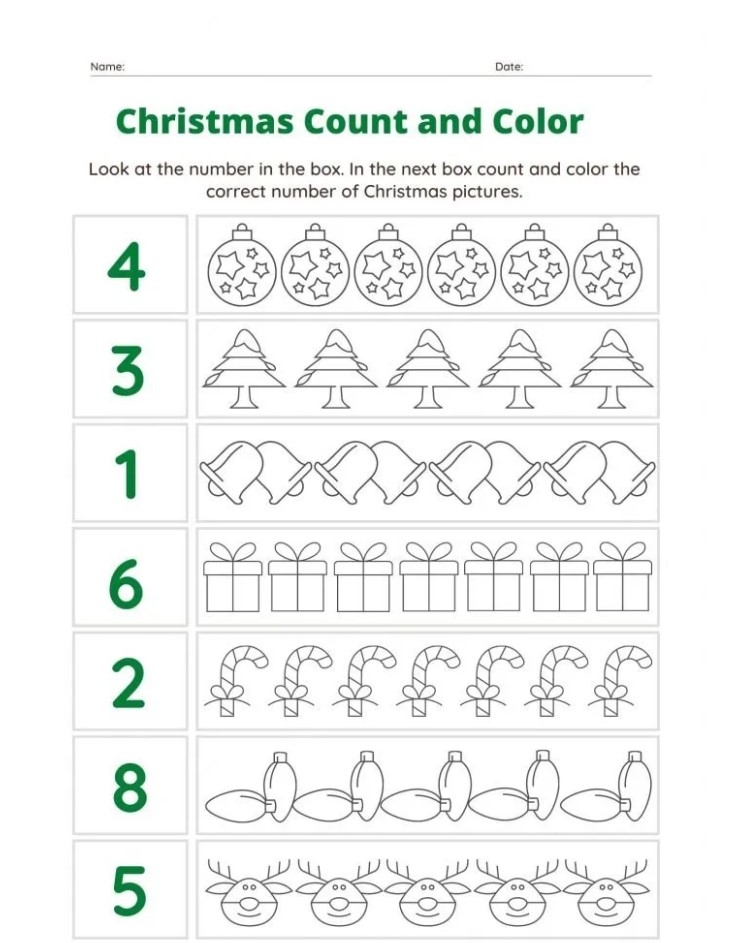 Kindergarten Christmas Worksheets Free Printable Kindergarten Worksheets