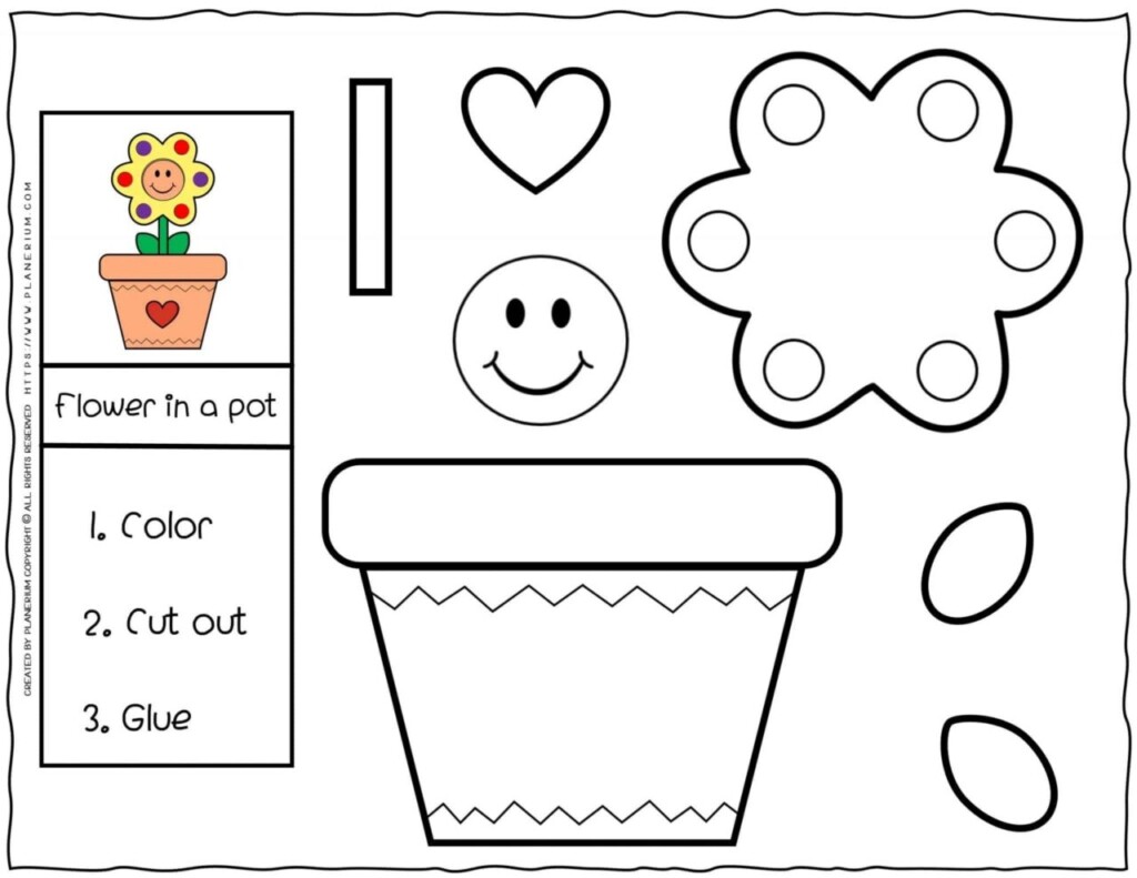 Kindergarten Math Worksheets Addition Cut And Paste Etsy 