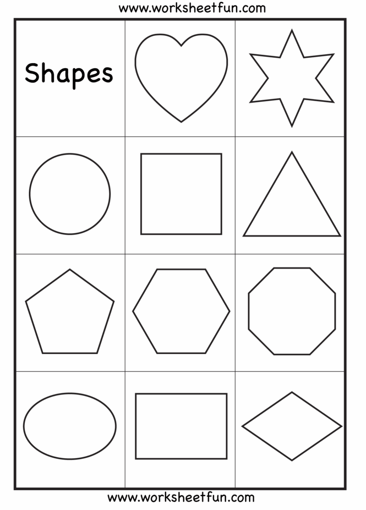 Kindergarten Shape Worksheets Free Printables Printable Sight Words List