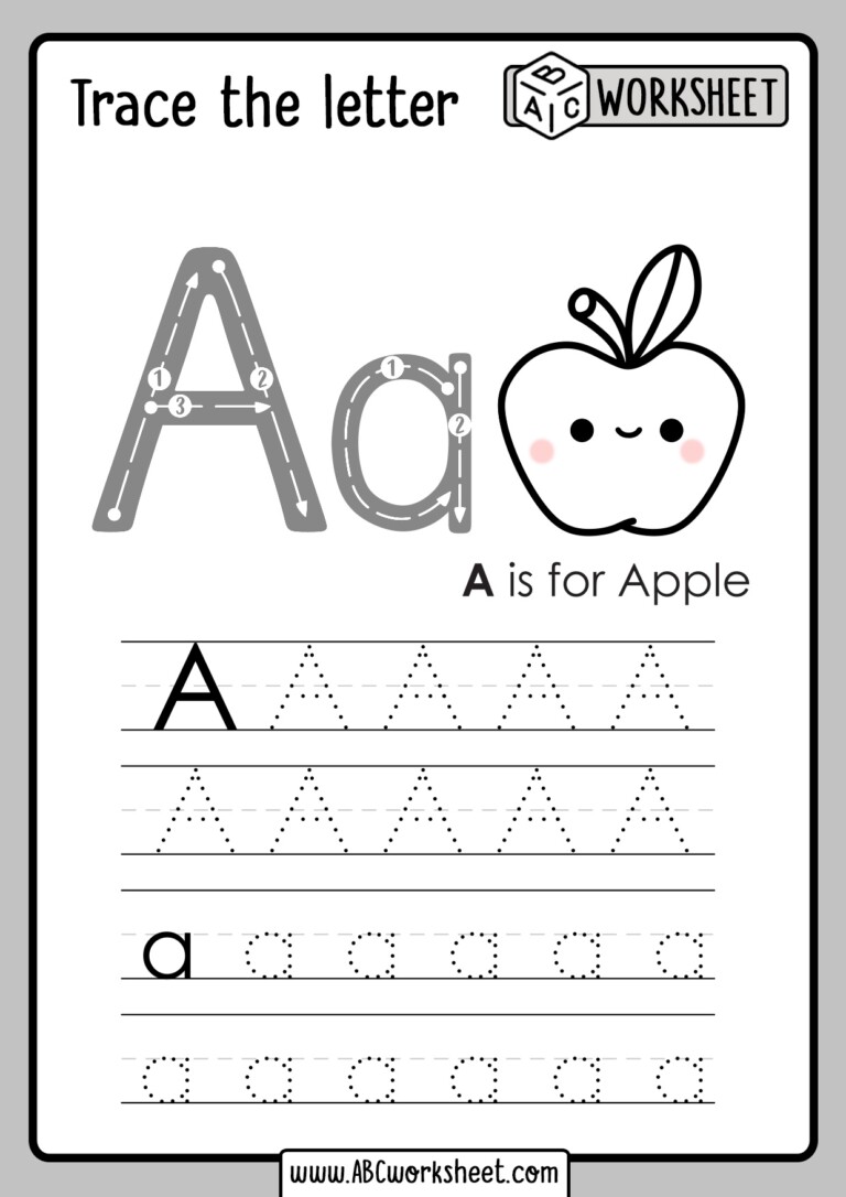 Alphabet Free Printable Preschool Worksheets Tracing Letters ...