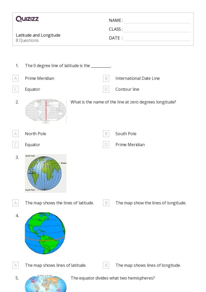 Latitude And Longitude Worksheet Distance Learning Teaching 