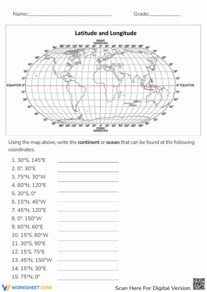 Latitude And Longitude Worksheet Distance Learning Teaching 