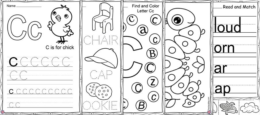 Letter C Worksheets BuyLapbook