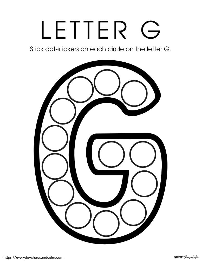 Letter G Template Free Printable Pre Printable Infoupdate