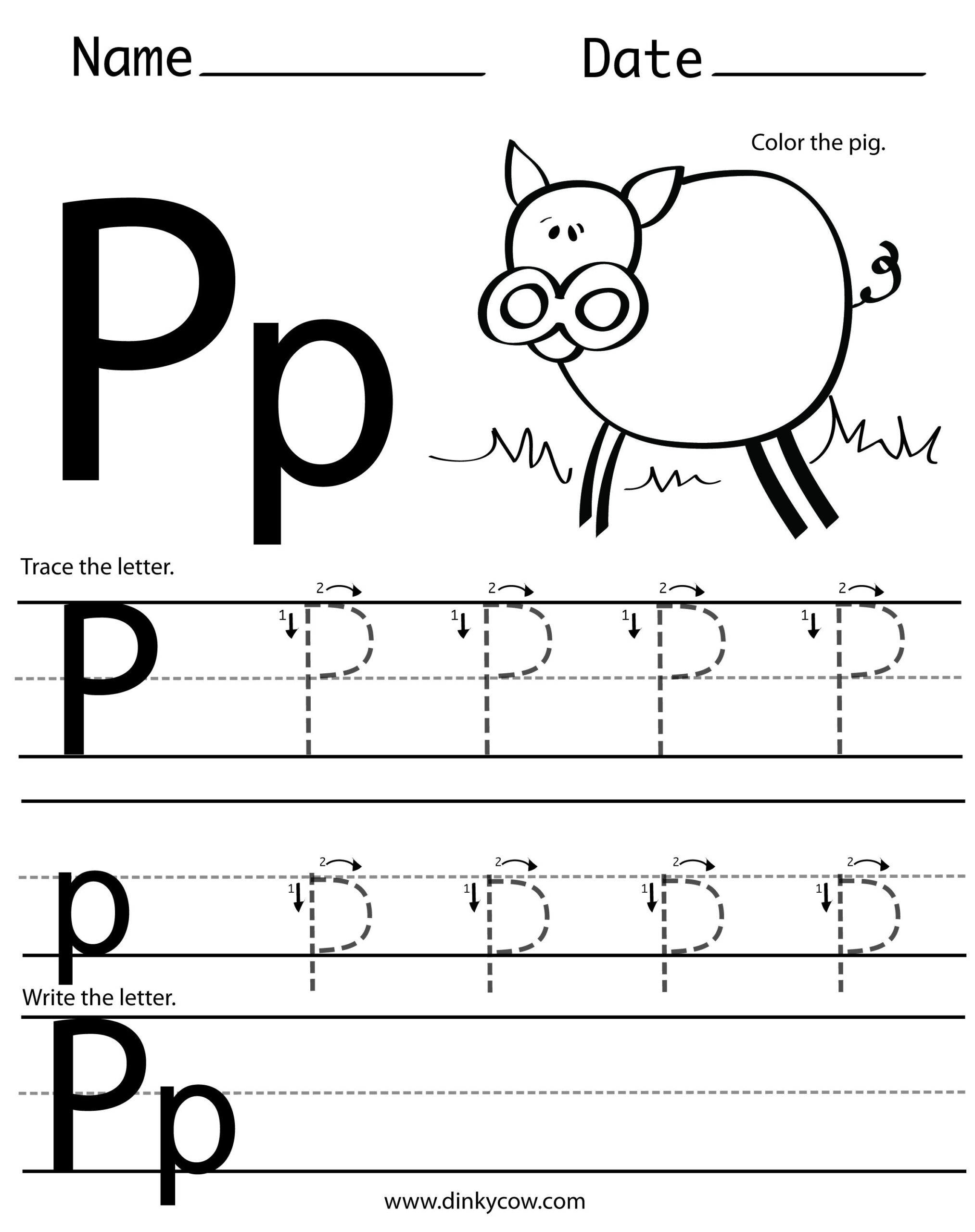 Letter P Printable Worksheets Printable Worksheets