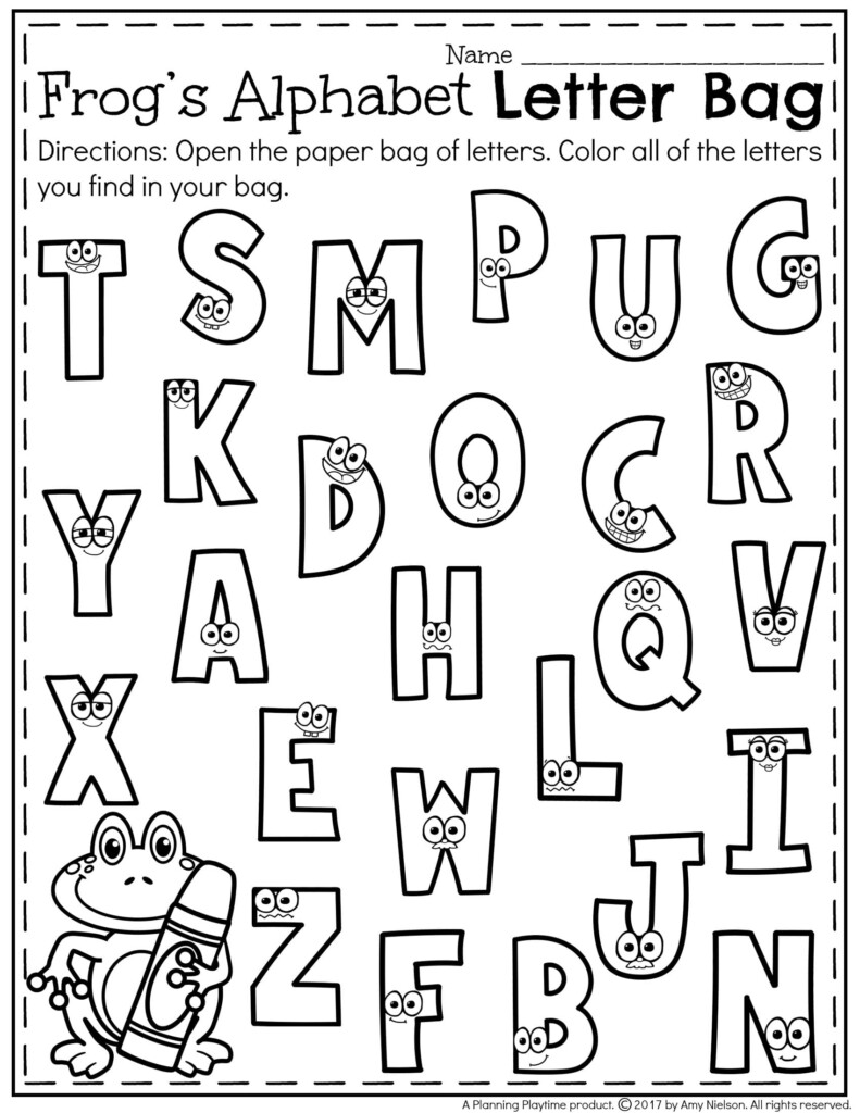 Letter Recognition Worksheets Planning Playtime Free Printable 