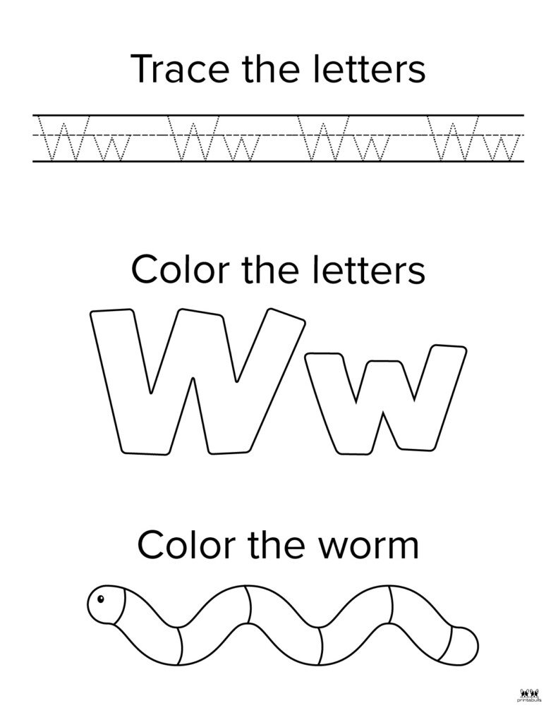 Letter W Worksheets 50 FREE Printables Printabulls Letter W Worksheets 50 FREE Printables Printabulls