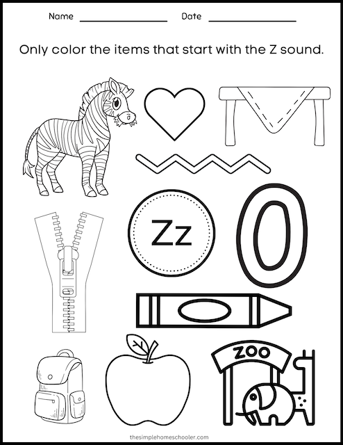 Letter Z Worksheets Recognize Trace Print Worksheets Library