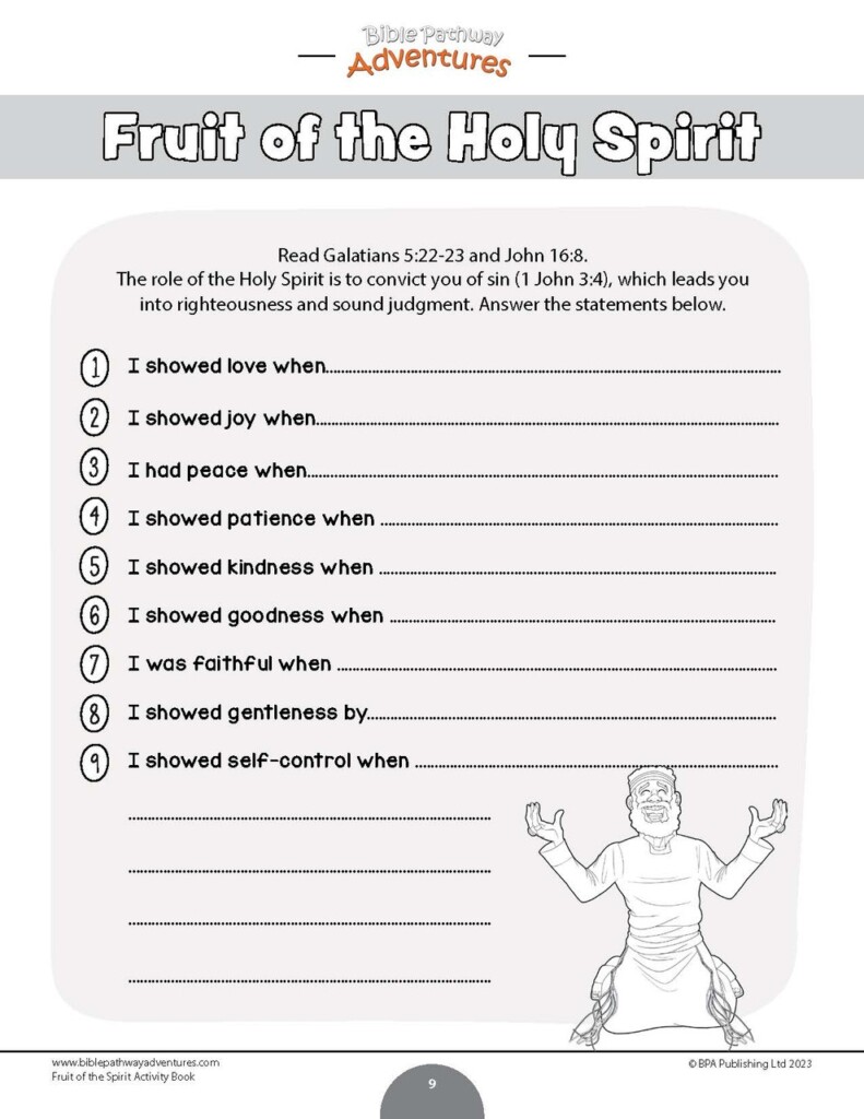 Love Fruit Of The Spirit Activity Book Worksheets Library Love Fruit Of The Spirit Activity Book Worksheets Library