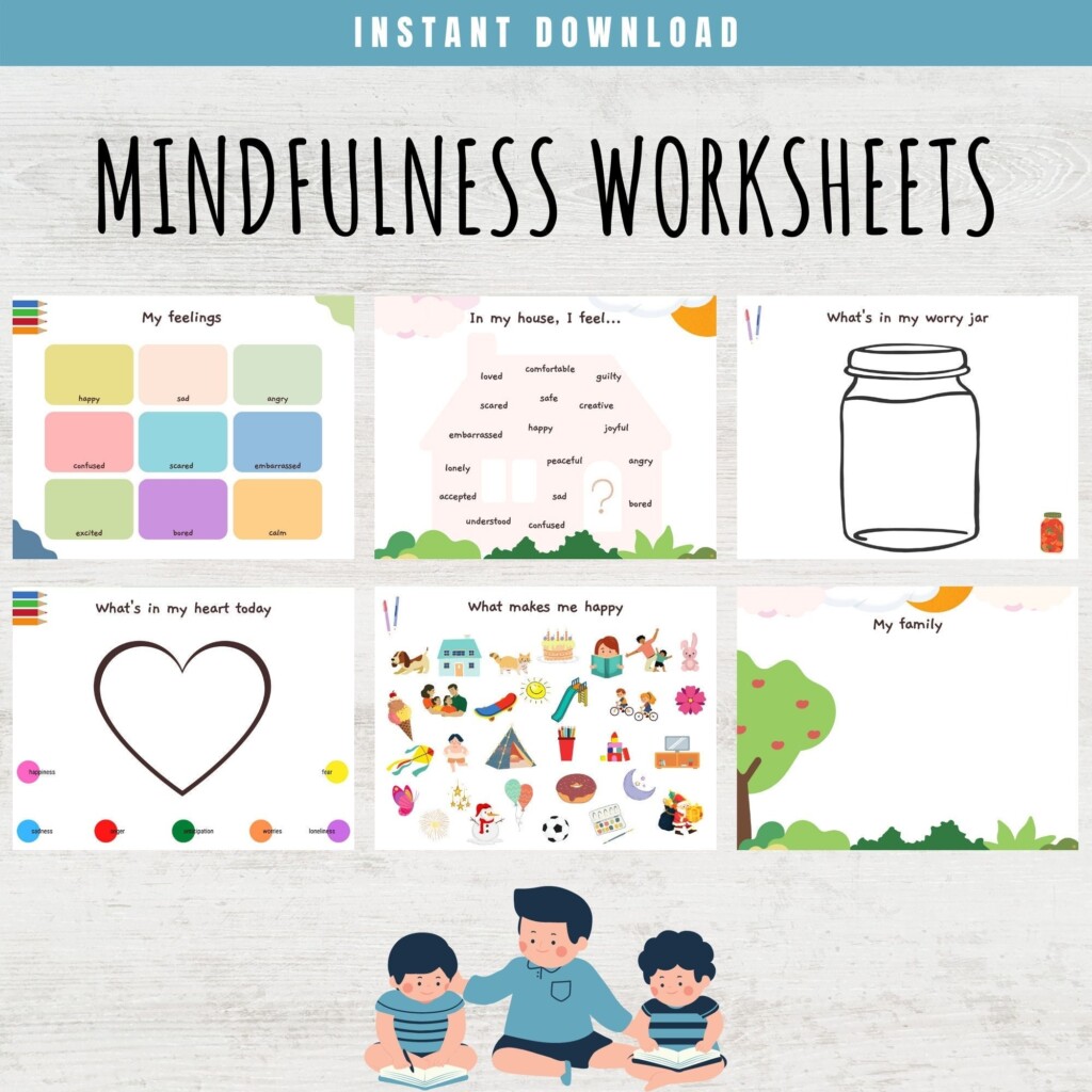 Mindfulness Printable For Kids And Teens Mindful Activities Etsy 
