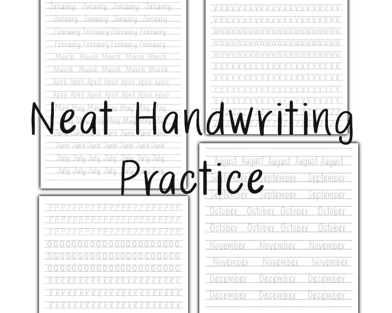 Neat Handwriting Practice Sheets Neat Handwriting Worksheets Neat 