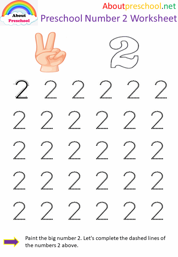 Number Two Worksheet Free Preschool Printable Worksheets Library