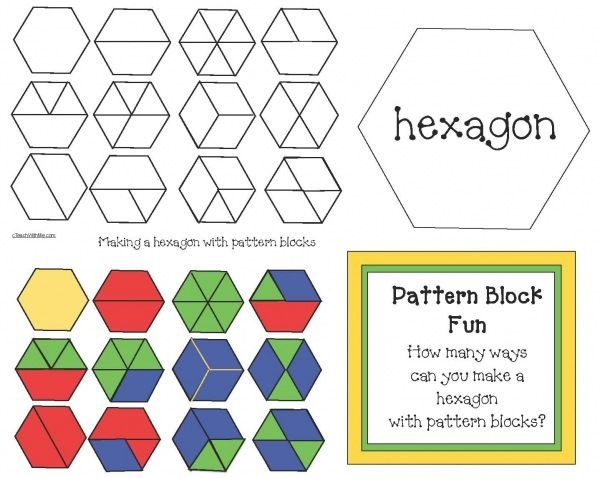 Pattern Block Worksheets Template Answers