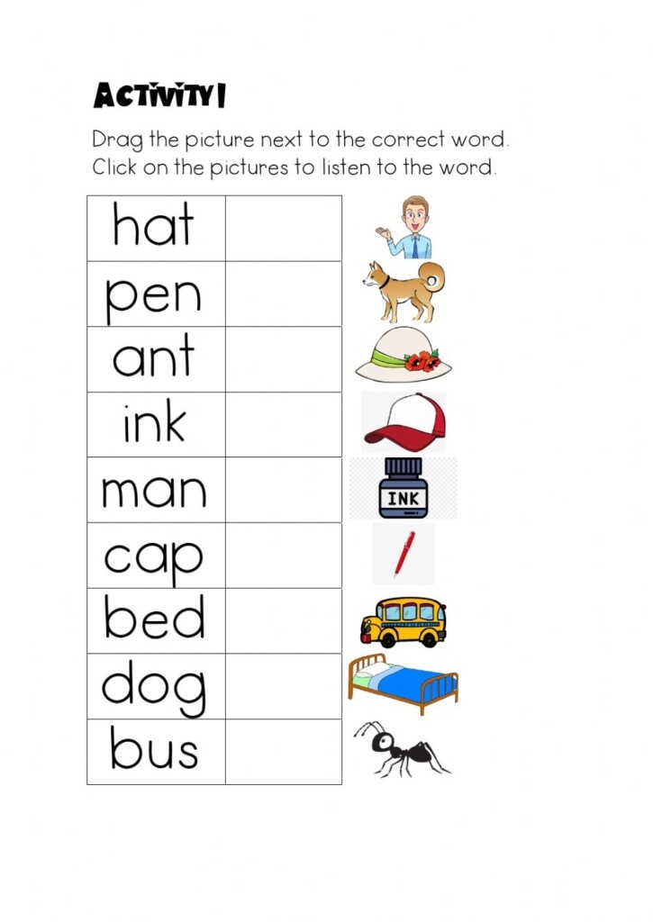 Phonics Revision Interactive Worksheet Printable Worksheets