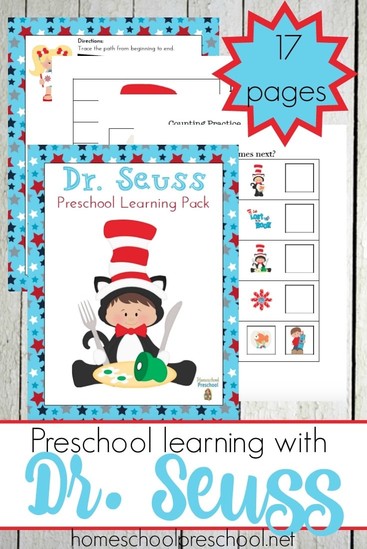 Preschool Free Printable Preschool Dr Seuss Worksheets Printable