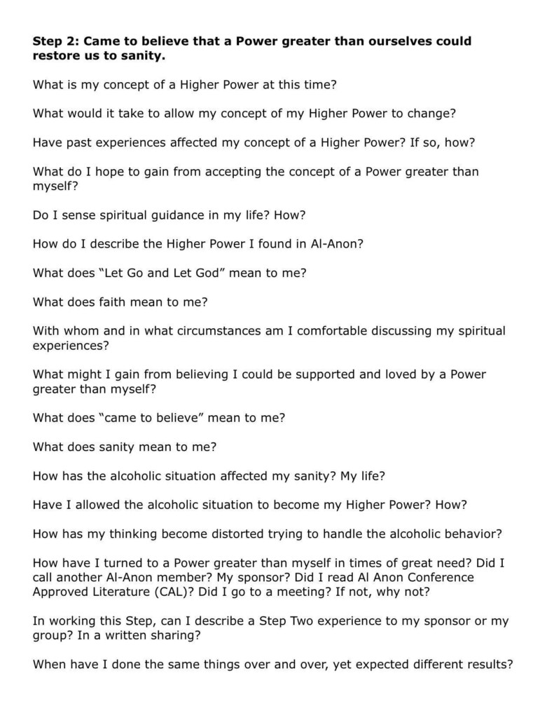 Printable 12 Steps Of Aa Worksheets Printable Worksheets Printable 12 Steps Of Aa Worksheets Printable Worksheets