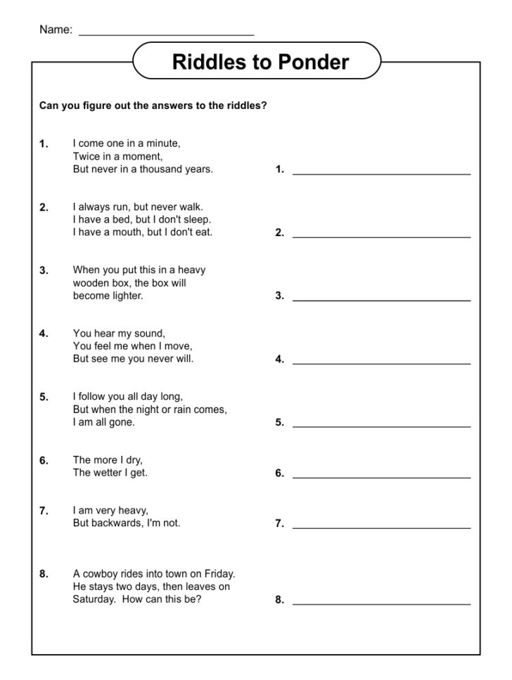 Printable Brain Teaser Worksheets For Adults Peggy Worksheets Printable Brain Teaser Worksheets For Adults Peggy Worksheets