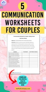 Printable Couples Communication Worksheets - easyworksheetprint.com