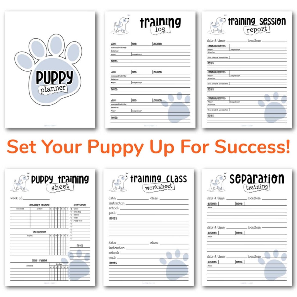 Printable Dog Training Outline Digital PDF Sheet Template Etsy 