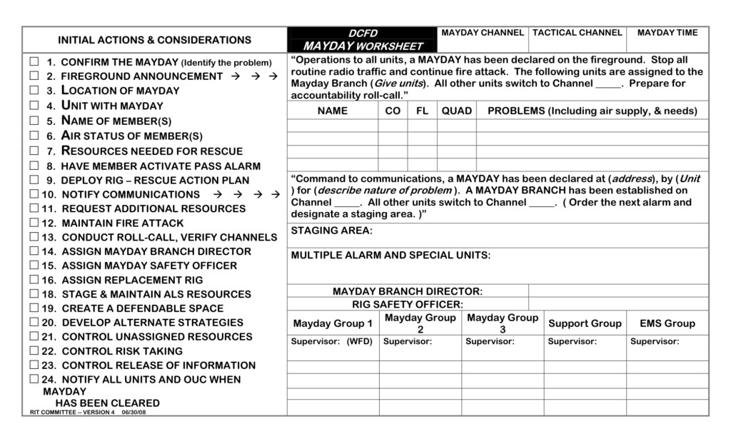 Printable Fireground Tactical Worksheet Printable Templates Free