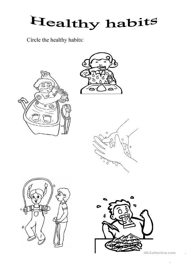 Printable Healthy Habits Worksheets