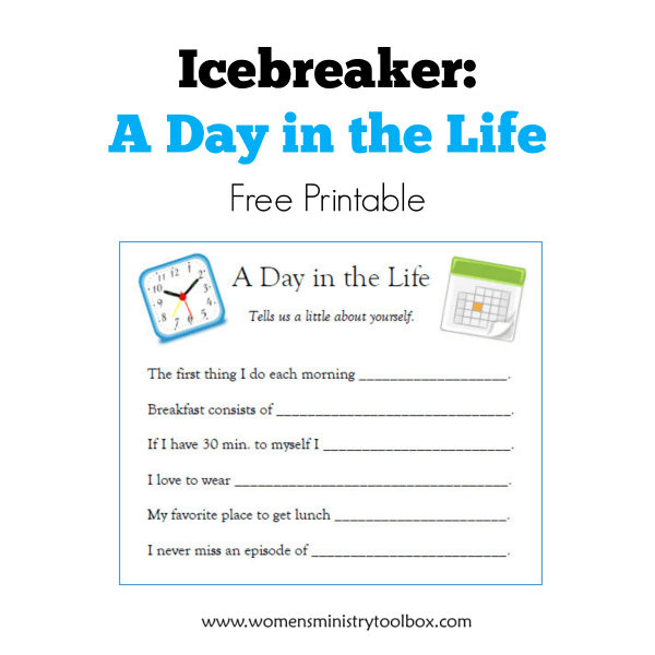 Printable Icebreaker Worksheets For Adults