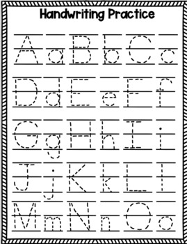 Printable Letter Formation Worksheets
