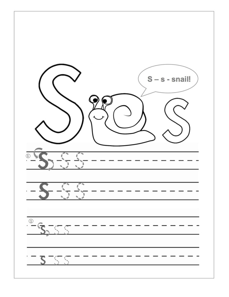 Printable Letter S Worksheets Activity Shelter