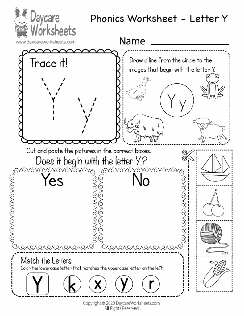 Printable Letter Y Worksheets LettersWorksheets