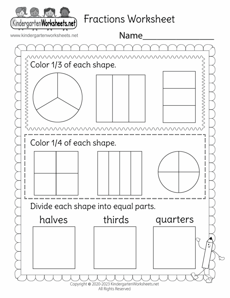 Printable Mathematics Worksheets For Kindergarten Kindergarten