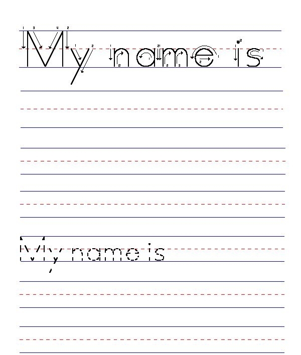 Printable My Name Is Worksheets Printable Worksheets