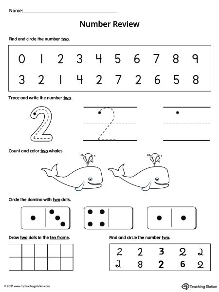 Printable Number 2 Worksheets For Preschool Charterport