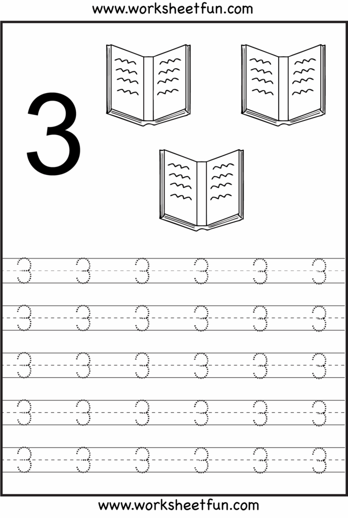 Printable Number Tracing Worksheets
