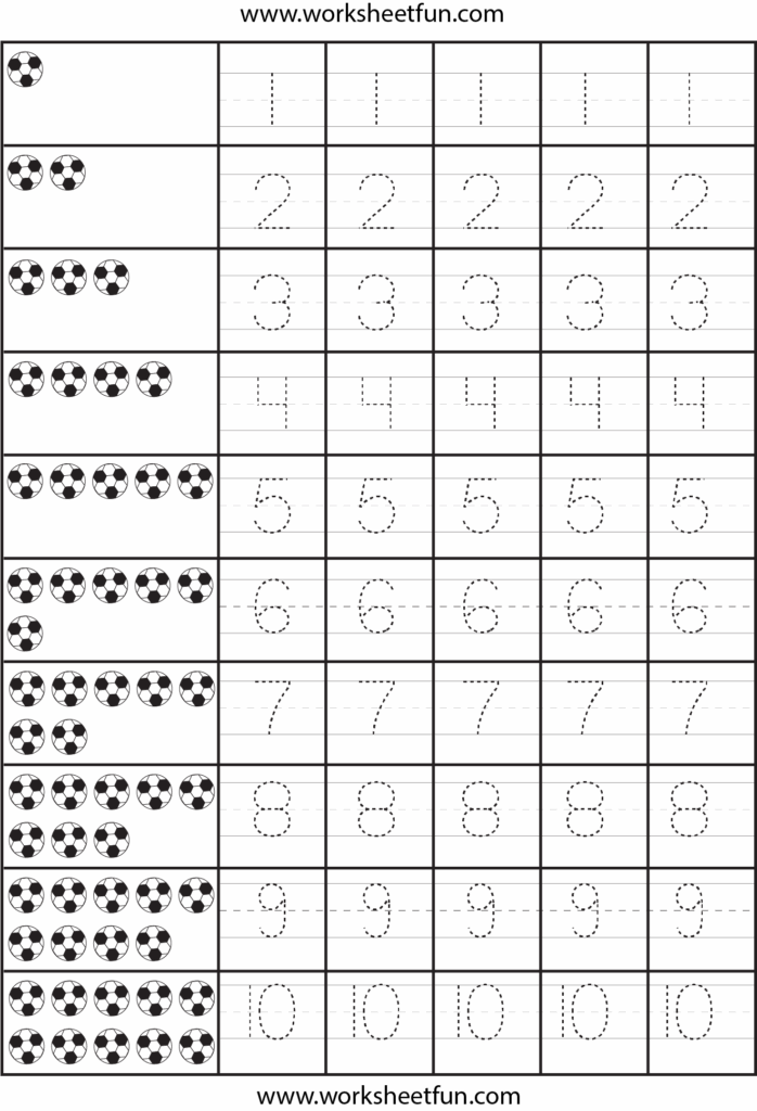 Printable Number Tracing Worksheets Printable Worksheets