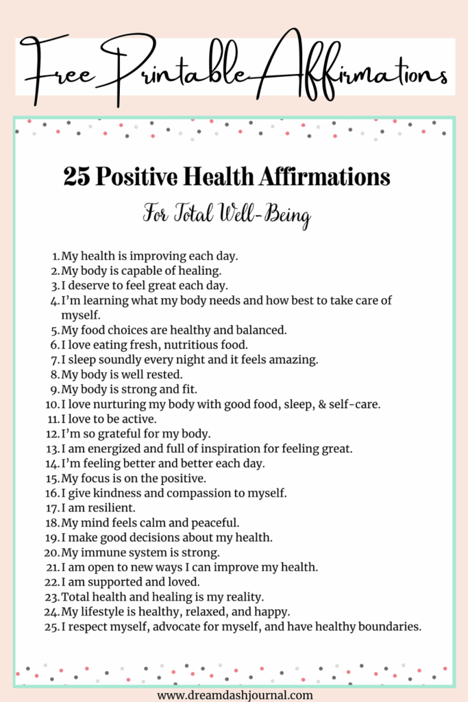 Printable Positive Affirmations Worksheet Pdf Free Worksheets Printable
