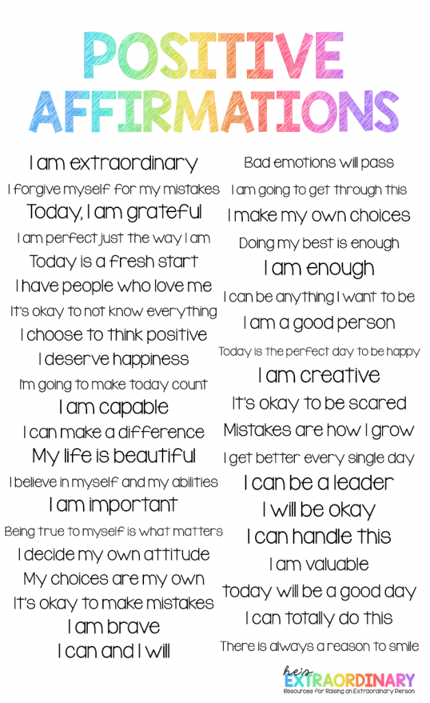 Printable Positive Affirmations Worksheet Pdf Printable Word Searches